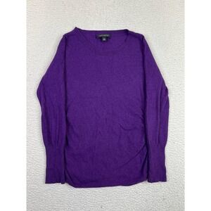 Banana Republic Sweater Womens Small Purple Italian Yarn Crewneck Pullover Knit